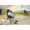 SKRAN High Back Heavy Duty Lawn Chair Support 250LBS, Portable Collapsible Chair with Cup Holder for Camping, Outdoor, Barbeque -Navy blue - 2 of 4