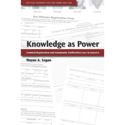 Knowledge as Power - (Critical Perspectives on Crime and Law) by  Wayne A Logan (Hardcover)