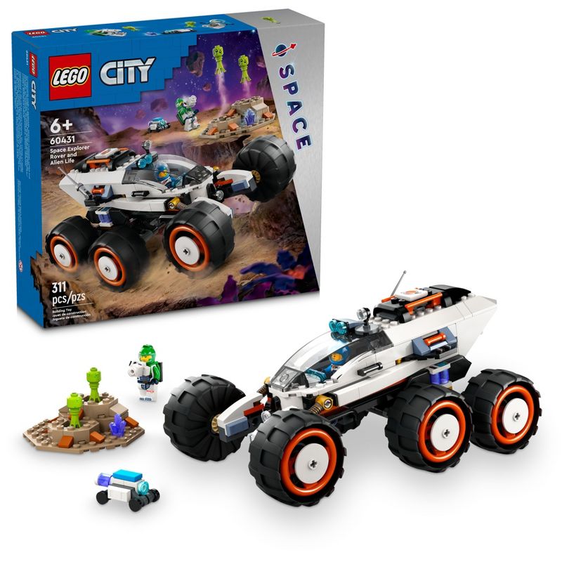 LEGO City Space Explorer Rover and Alien Life Pretend Play Toy 60431, 1 of 9
