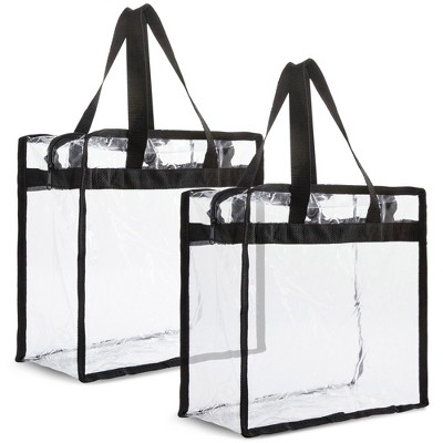 Oversize Vinyl Bag Huge Bag Transparent Bag Black and Clear 