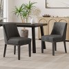 Coolbibila Fabric Upholstered Wood Dining Chairs Set of 2,Comfortable Armless Seat With Hardwood Frame Legs Kitchen Dining Chair - 3 of 4