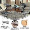 Flash Furniture Folding Card Table - Lightweight Portable Folding Table with Collapsible Legs - 3 of 4