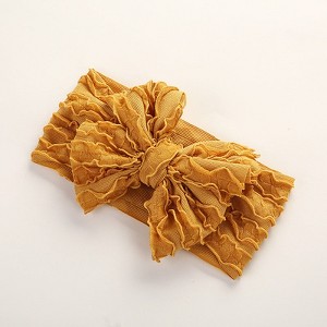MyKids-Usa Baby Solid Color Elastic Handmade Big Bow Headband - 1 of 4