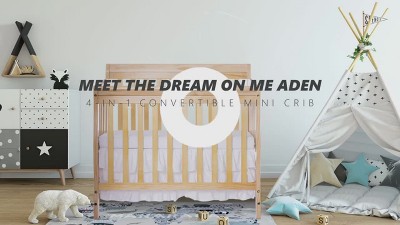 Aden 4 in 1 Convertible Mini Crib