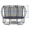 VisioGear Trampolines, Trampoline with Safety Enclosure Net, Trampoline with Basketball Hoop, Black, 144"*144"*102" - 2 of 4