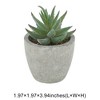 Unique Bargains Artificial Plants Flocked 5-Tier Aloe in Mini Pulp Plastic 1.97"x1.97"x3.94" 1 Pcs - 3 of 4