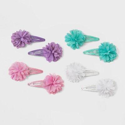 Toddler Girls' 8pk Chiffon Snap Clips - Cat & Jack™