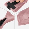 INSPIRE CHIC Men's Solid Color Satin Shine Pre-tied Knot Zipper Ties - 3 of 4