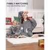 Wearable Blanket Sweatshirt Gifts for Adults, Warm and Cozy Giant Blanket Hoodie, Thick Flannel Blanket with Sleeves and Giant Pocket, Gray - 3 of 4