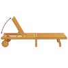 vidaXL Sun Lounger Set of 2 Acacia Wood Solid Acacia Wood Standard - 4 of 4