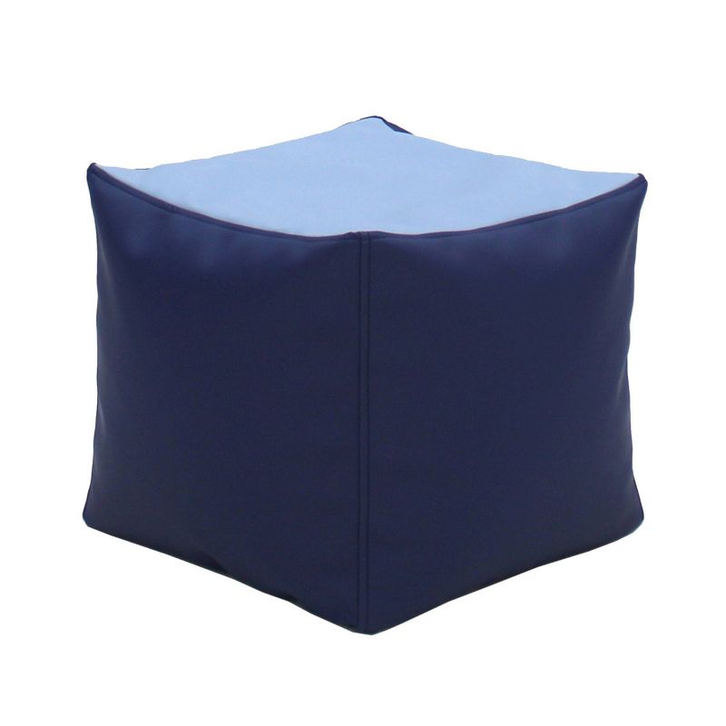 Factory Direct Partners 2pc 14" SoftScape Square Kids' Bean Bags Pouf, 3 of 11