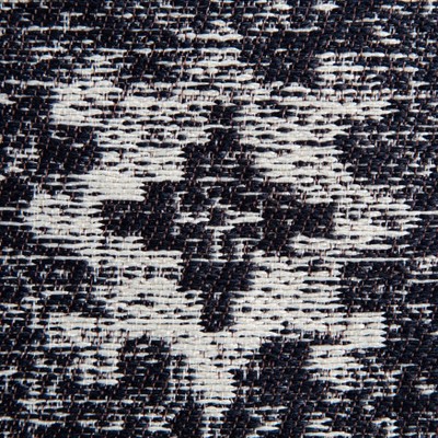 Tamarindo 21'' Handcrafted Black & White Jacquard Pouf