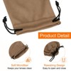 Unique Bargains Microfiber Portable Storage Scratch-Resistant Eyeglasses Bag 5 Pcs - 4 of 4
