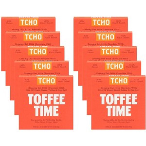 Tcho Chocolate Toffee Time Milk Chocolate Bar - Case of 10/2.5 oz - 1 of 4