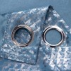 RT Designer Collection Hailey Halo Foil Blackout Grommet Curtain Panel 52" x 90" Wedgewood - 4 of 4