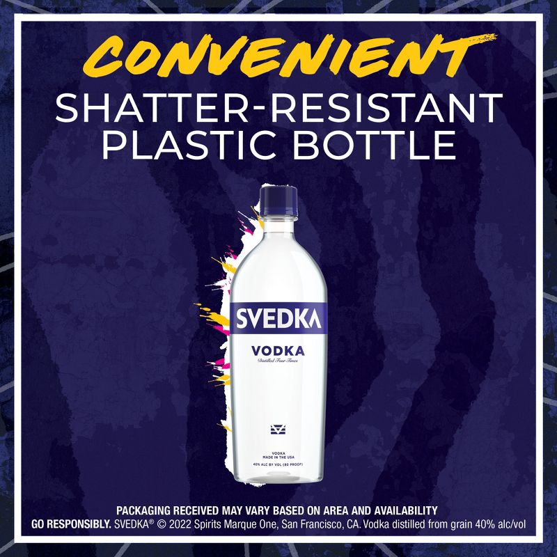 SVEDKA Vodka - 750ml Plastic Bottle, 3 of 9
