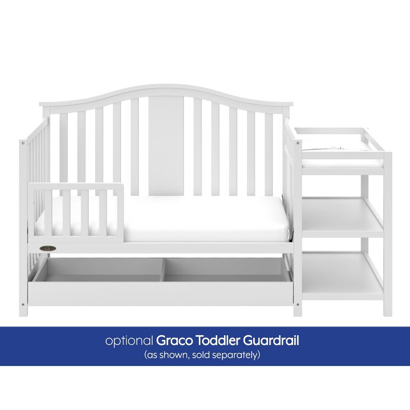 Graco Solano 5-in-1 Convertible Crib and Changer with Drawer, 5 of 10
