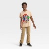 Boys' Avengers Mightiest Heroes Front and Back Short Sleeve Graphic T-Shirt - Tan - 4 of 4