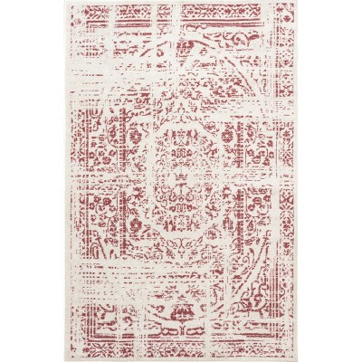 Image of Nuloom Arlena Oriental/Persian 8x10 Area Rug for Living Room Bedroom Dining Room Kitchen, Pink/Ivory