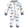 Hudson Baby Cotton Sleep and Play, Beach Dino - 3 of 4