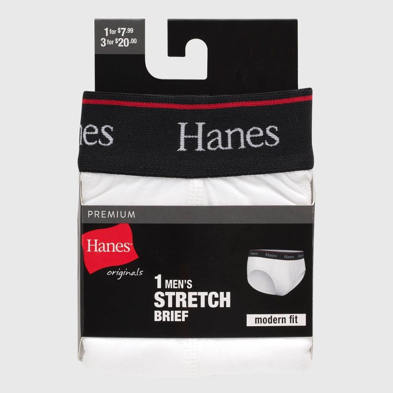 Hanes Originals Premium Men's Briefs, 3 of 3