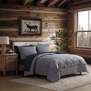 Coleman® 7 Piece Reversible Comforter & Sheet Set, All Season Bedding Set - 1 of 4