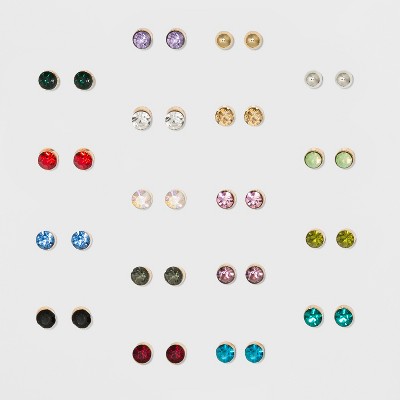 colorful stud earrings