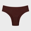 Wherewithal Women's EveryWhere Seamless Cheeky Brief Brown - 3 of 4
