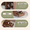 Wardrobe Closet Island with Glass Tabletop, Armoire Bedroom Island with 6 Drawers, Jewelry Storage Vanity Island, Walk In Wardrobe Furniture - 4 of 4