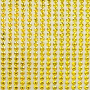 Wrapables Yellow Crystal Diamond Sticker 4mm Adhesive Rhinestones, 990 pieces - 1 of 1