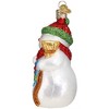 Old World Christmas Glass Blown Christmas Ornament, Snowman with Broom (With OWC Gift Box) - 3 of 4