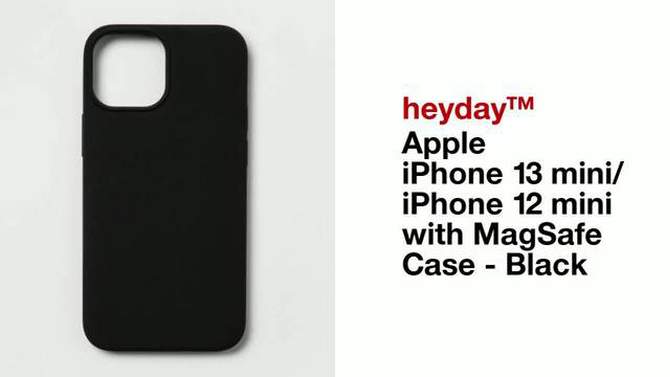 Apple iPhone 13 mini/iPhone 12 mini with Magnetic Case - heyday&#8482; Black, 2 of 5, play video