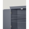 Bathroom Floor Storage Cabinet with 4 Doors & Adjustable Shelves, Freestanding Storage Unit, 11.8 x 23.6 x 43.3 Inches - 3 of 4