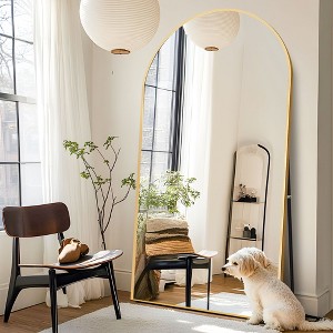 CENGHU Large Freestanding Mirror 76"x 34" Oversized Floor Mirror Aluminum Alloy Frame Full Length Mirror for Living Room Bedroom Entryway - 1 of 4