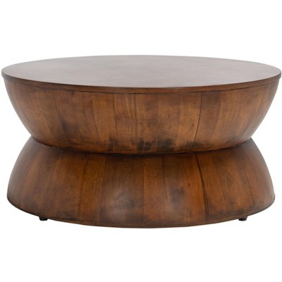 Alecto Round Coffee Table - Brown - Safavieh : Target
