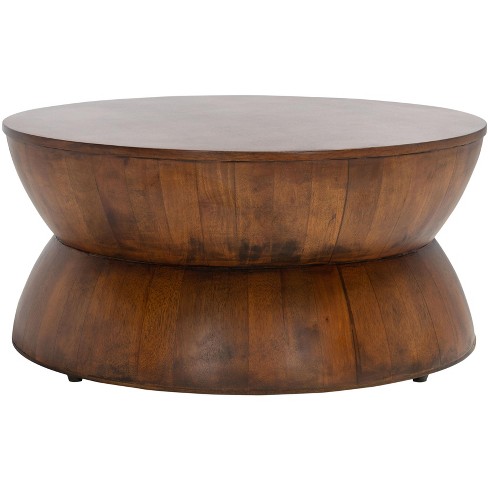 Alecto Round Coffee Table - Brown - Safavieh : Target