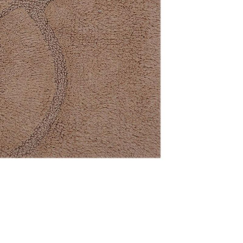 Beautiful Sculptured Chain Design Bath Rug With Anti Skid Latex Back Is Made Cotton Super Soft Natural, 2 of 4