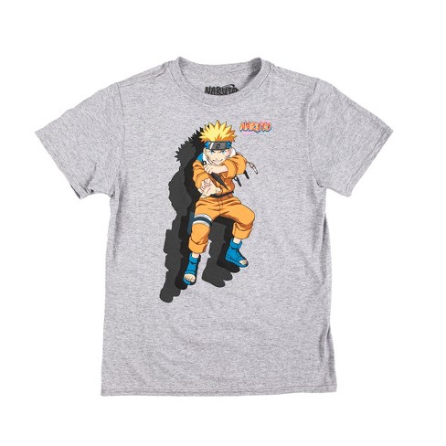 Naruto Shadow Effect Crew Neck Short Sleeve Athletic Heather Boy's T-shirt - image 1 of 2