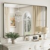 Apmir 60 in. W x 36 in. H Rectangular Aluminum Alloy Framed and Tempered Glass Wall Mirror in Brushed Bronze - 4 of 4