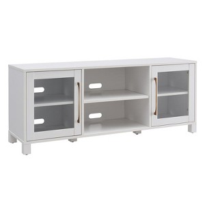 58" White TV Stand - Henn&Hart - 1 of 4
