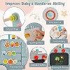 Costway 6-in-1 Baby Push Walker Wooden Strollers Learning Activity Center Toy with Kitchen - 4 of 4