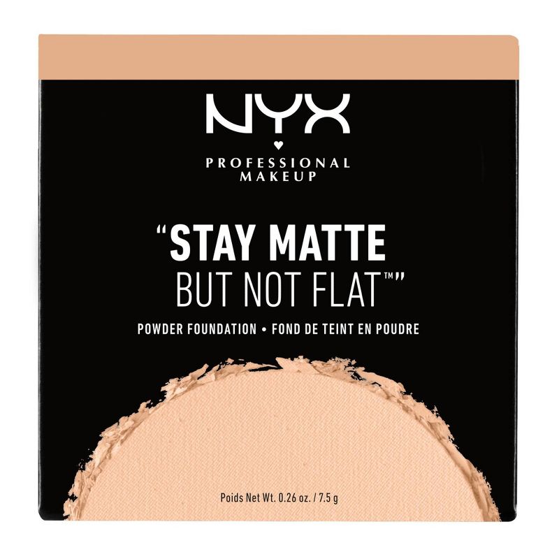 NYX Professional Makeup Stay Matte But Not Flat Pressed Powder Foundation - 0.26oz, 1 of 6