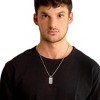 Crucible Men's Small Beveled Edge Antiqued Dog Tag Necklace - 2 of 4
