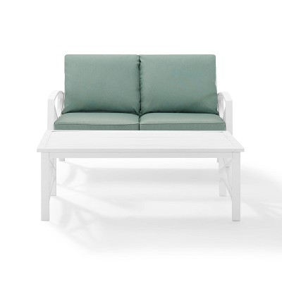Kaplan 2pc Outdoor Seating Set - White - Crosley