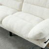 70" Velvet 2-Seater Sofa with Thick Cushions & Sleeper, Metal Feet - 2 of 4