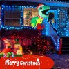 Tangkula Inflatable Dinosaur Broke Out from Window w/ Built-in LED Lights Indoor Outdoor Party - 2 of 4