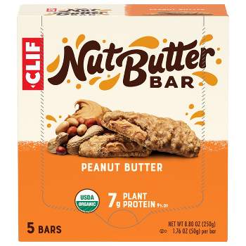 CLIF Nut Butter Bar - Peanut Butter Energy Bars - 8.8oz/5ct