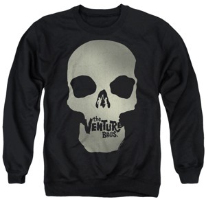 The Venture Bros Skull Logo Unisex Adult Crewneck Sweatshirt, Black, Medium - 1 of 4