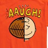 Men's - Peanuts - C Brown Half Football Head Short Sleeve Graphic T-Shirt - 2 of 4