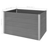 vidaXL Garden Raised Bed Gray Wood-plastic Composite, Aluminum Large - 59.1" x 39.4" x 35.8" - 4 of 4